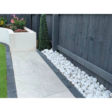 Ice White Pebbles 40-90mm 20kg Bag Pallet of 49 - Armstrong Cheshire