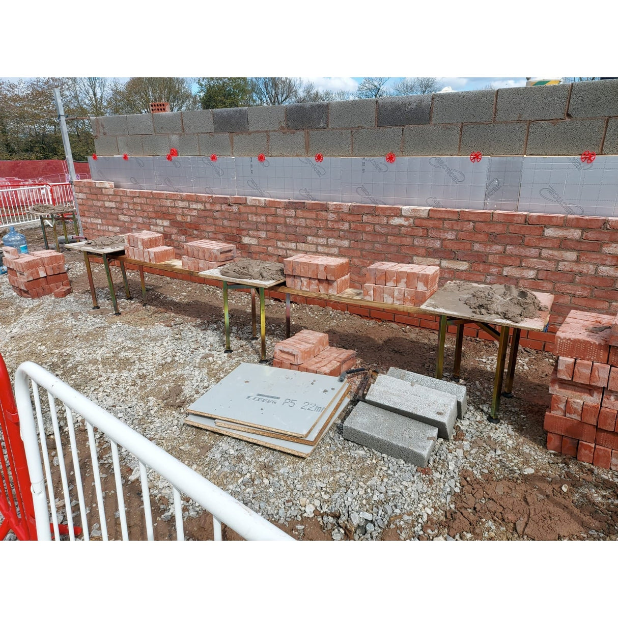 500mm high Mortar / Spot Board Stand - with feet