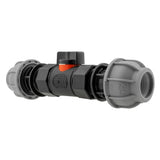 In-Line BSPF Valve with 2 x 20mm MDPE Straight Connectors - Armstrong Cheshire