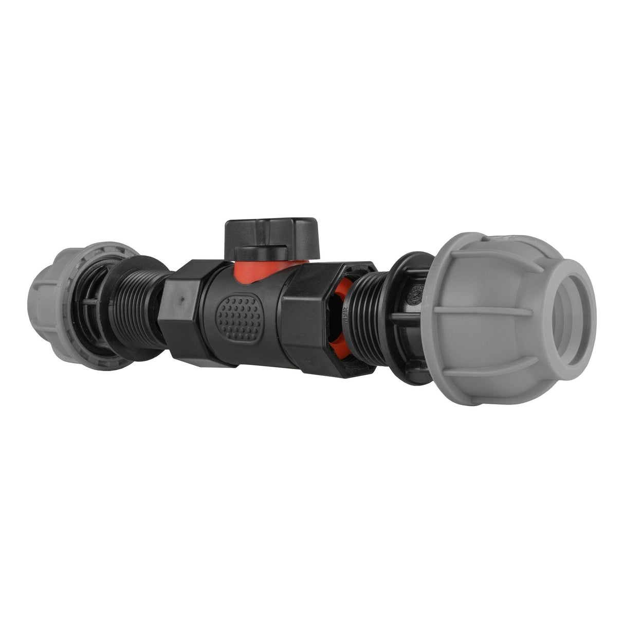 In-Line BSPF Valve with 2 x 20mm MDPE Straight Connectors - Armstrong Cheshire