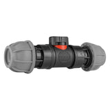 In-Line BSPM Valve with 2 x 20mm MDPE Straight Connectors - Armstrong Cheshire