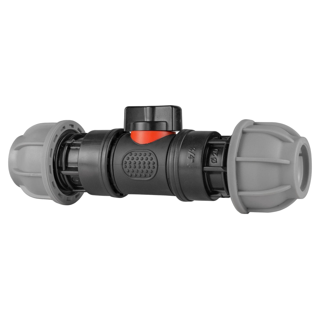 In-Line BSPM Valve with 2 x 20mm MDPE Straight Connectors - Armstrong Cheshire
