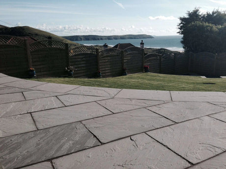 Indian Sandstone Paving Slabs - Silver Grey - Armstrong Cheshire