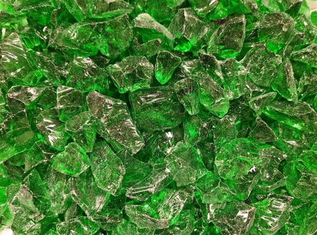 Jade Green Tumbled Glass Chippings 10-20mm - Armstrong Cheshire