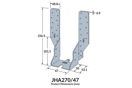 Joist Hanger 47mm Timber to Timber - Armstrong Cheshire