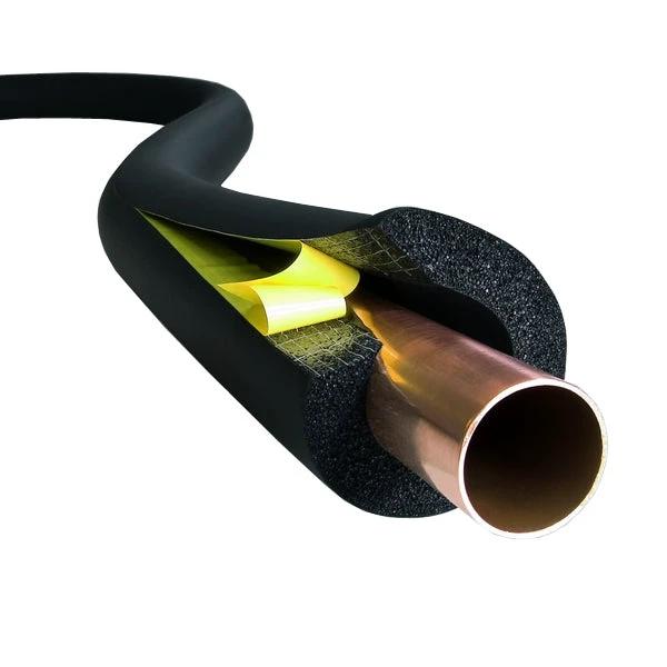 K-Flex Self-Seal Pipe Insulation 2m Length High-Efficiency Class 0 Rubber - Armstrong Cheshire
