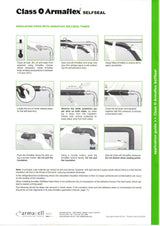 K-Flex Self-Seal Pipe Insulation 2m Length High-Efficiency Class 0 Rubber - Armstrong Cheshire