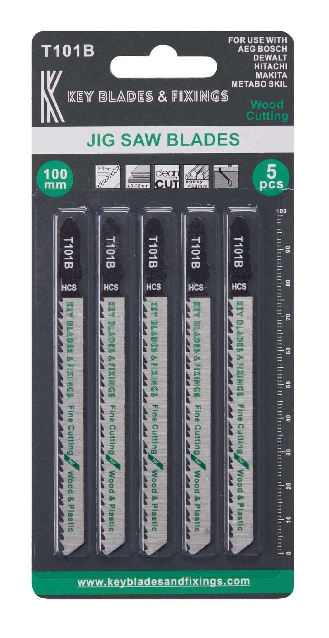 T101B Jigsaw Blades 5 Pack - 1111