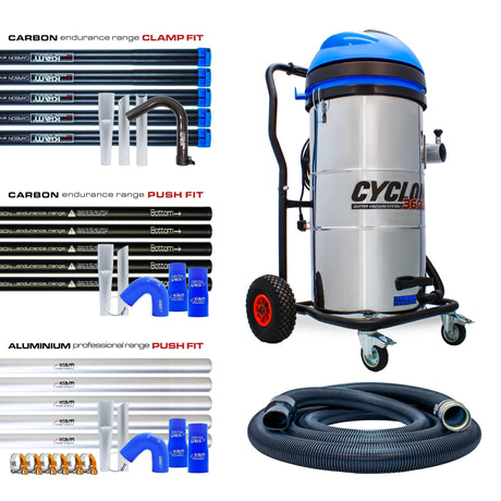 Kiam CYCLONE® All Terrain Gutter Vacuum System 3600W 100L Stainless Steel - Armstrong Cheshire