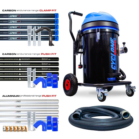 Kiam CYCLONE® All Terrain Gutter Vacuum System 3600W 76L Polypropylene (Black) - Armstrong Cheshire