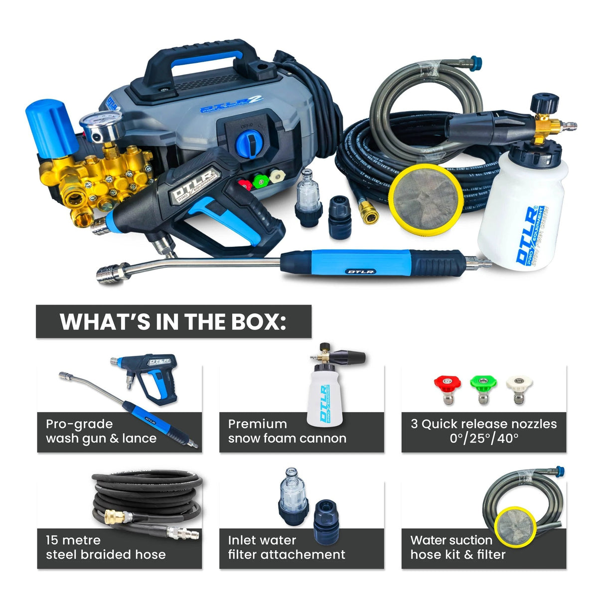 Kiam® DTLR 2 Pro® Electric Pressure Washer 160 Bar 10 LPM - Armstrong Cheshire