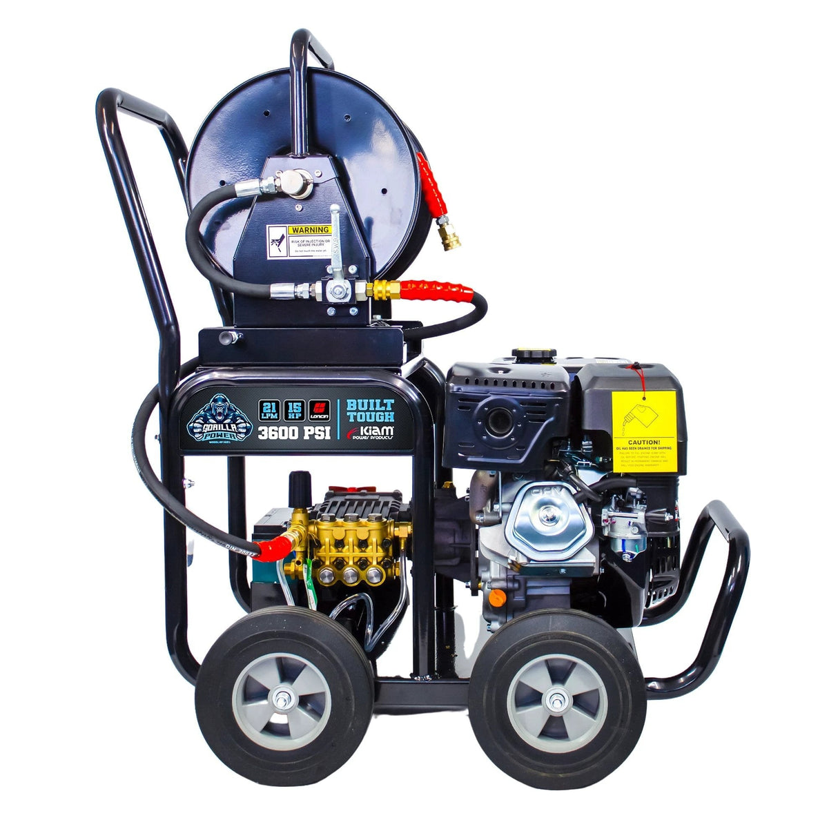 Kiam GORILLA POWER® 3600PSI 21LPM 15HP Petrol Pressure Washer Loncin Engine - Armstrong Cheshire