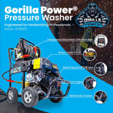 Kiam GORILLA POWER® 3600PSI 21LPM 15HP Petrol Pressure Washer Loncin Engine - Armstrong Cheshire