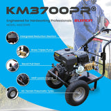 Kiam KM3700PR Petrol High Pressure Washer Jet Cleaner - Gearbox Version (14HP) - Armstrong Cheshire