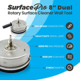 Kiam SurfacePro 8 Rotary Surface Cleaner Wall Tool Steel 8" - Armstrong Cheshire