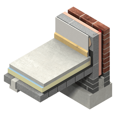 Kingspan Thermafloor TF70 PIR Floor Insulation Board (1200mm x 2400mm) - Armstrong Cheshire