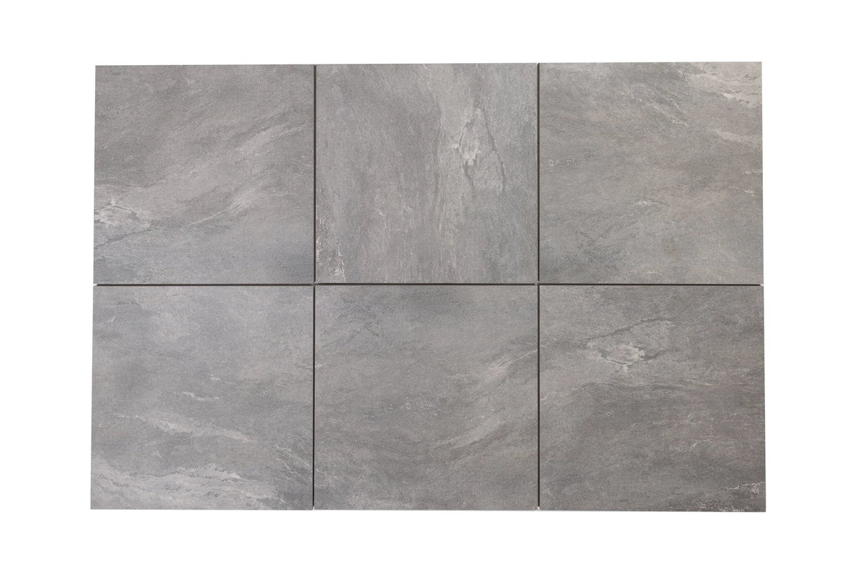 Luzia Porcelain Paving Volcanic Grey Outdoor Tiles - Armstrong Cheshire