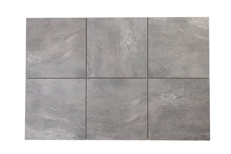 Luzia Porcelain Paving Volcanic Grey Outdoor Tiles - Armstrong Cheshire