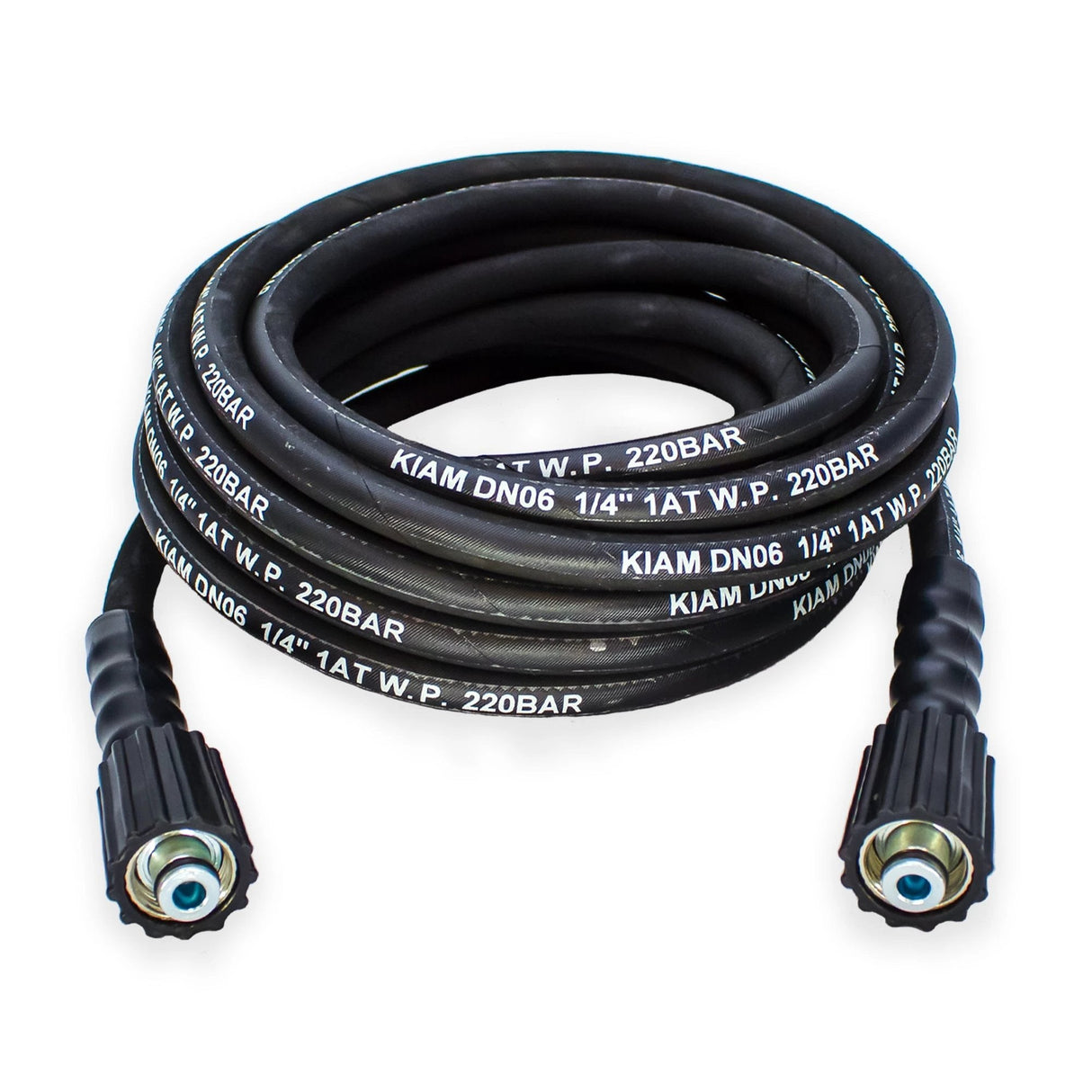 M22 Female - M22 Female Heavy Duty 1/4" Rubber Pressure Washer Hose - Armstrong Cheshire