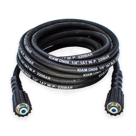M22 Female - M22 Female Heavy Duty 1/4" Rubber Pressure Washer Hose - Armstrong Cheshire