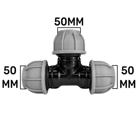MDPE Tee 50mm - Armstrong Cheshire