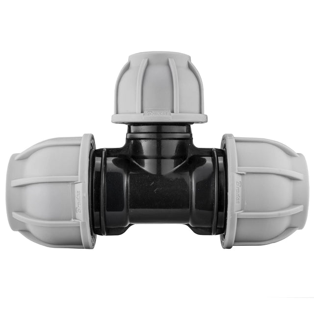 MDPE Tee Reducing 25mm – 20mm – 25mm - Armstrong Cheshire