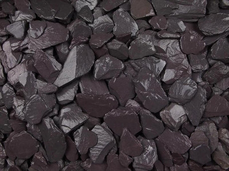 Midnight Blue Slate Chippings 20mm 25/50 20kg Bags - Armstrong Cheshire