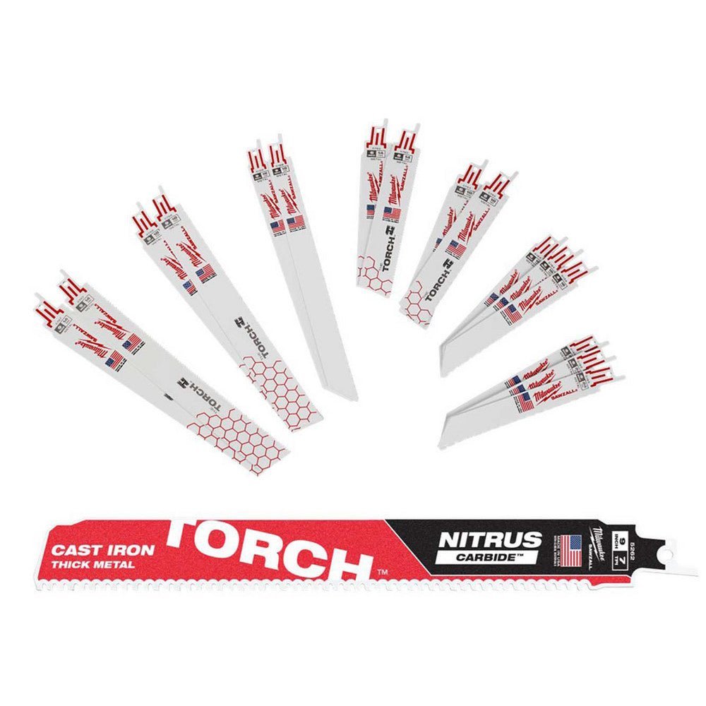 Milwaukee Sabre Saw Blades SZ BL Bi Metal Heavy Duty Demolition For Timber With Nails