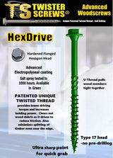 Twister Hexdrive Screws