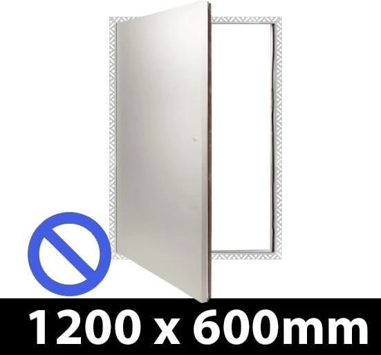 Non Fire Rated Riser Door Access Panel 1200 x 600mm Beaded Frame by FlipFix