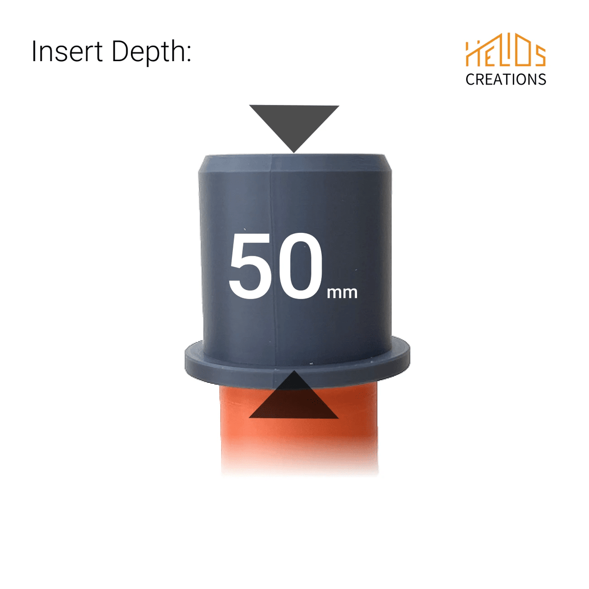 Numatic, Henry family to Ducting Hose Pipe Connector, Sizes: 38, 40, 45, 50 mm by Helios Creations