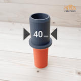 Numatic, Henry family to Ducting Hose Pipe Connector, Sizes: 38, 40, 45, 50 mm by Helios Creations