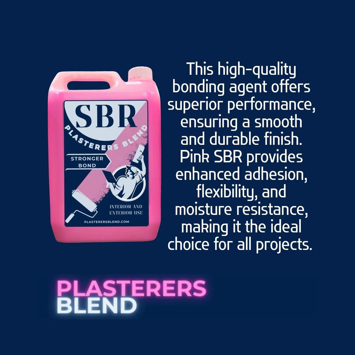 PINK 5 Litres Plasterers Blend SBR - Armstrong Cheshire