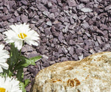 Plum Welsh Slate Chippings 20mm - 800kg Bulk Bag - Armstrong Cheshire