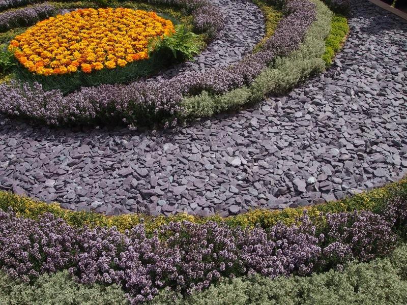 Plum Welsh Slate Chippings 40mm - 800kg Bulk Bags - Armstrong Cheshire