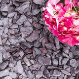 Plum Welsh Slate Chippings 40mm - 800kg Bulk Bags - Armstrong Cheshire