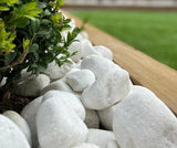 Polar White Cobbles 40-80mm Bulk Bag - Armstrong Cheshire