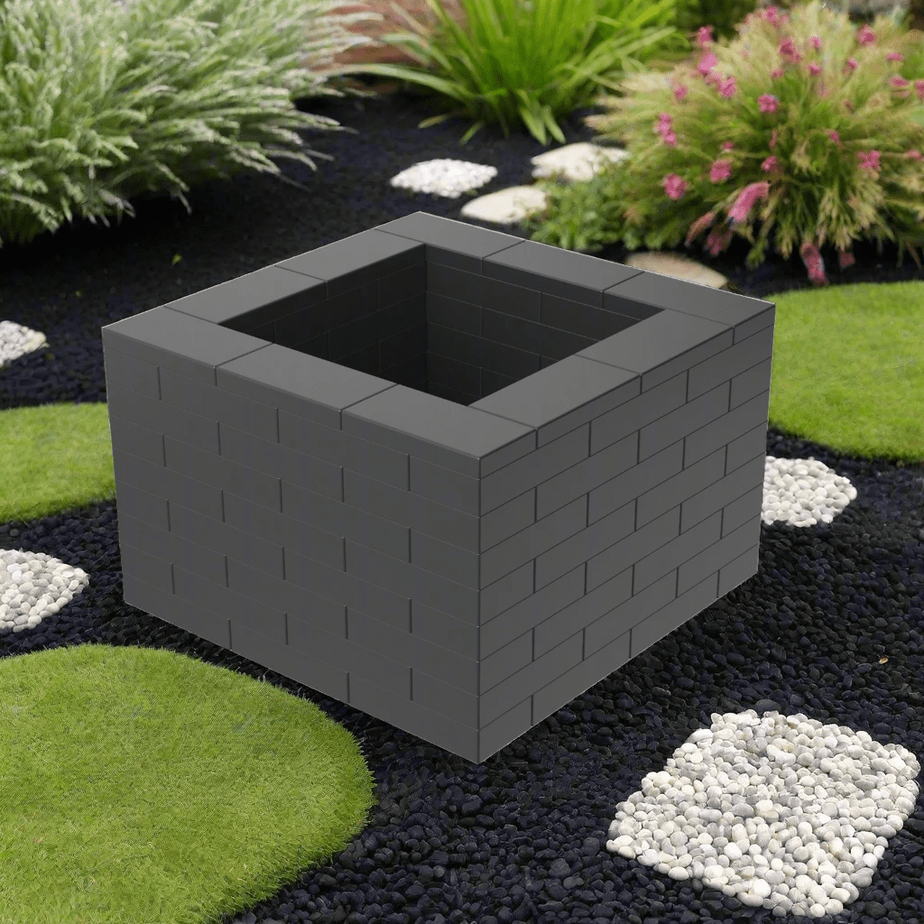 PolyBrick Raised Bed Garden Kit Durable Sustainable Planters With Tool Free Assembly For Easy Gardening - Armstrong Cheshire