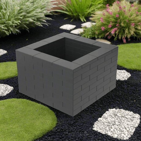 PolyBrick Raised Bed Garden Kit Durable Sustainable Planters With Tool Free Assembly For Easy Gardening - Armstrong Cheshire