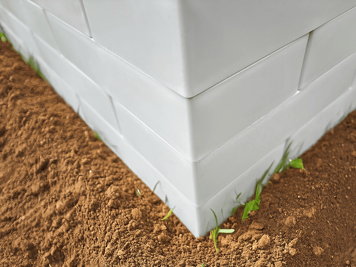PolyBrick Raised Bed Garden Kit Durable Sustainable Planters With Tool Free Assembly For Easy Gardening - Armstrong Cheshire