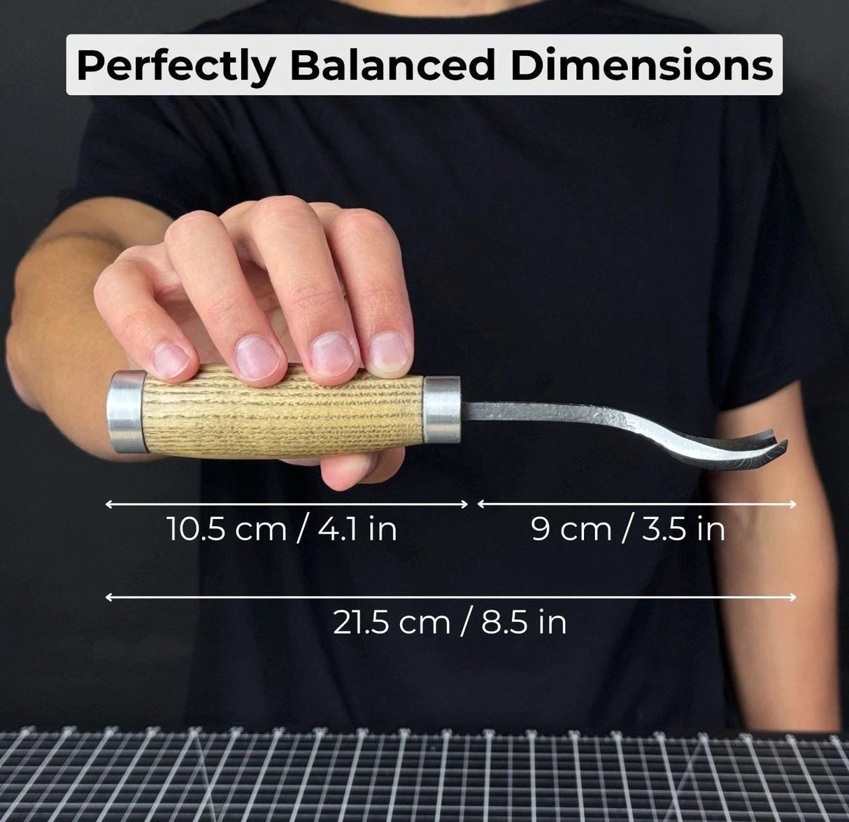 Professional Woodworking Tool Hand-Forged Spoon Carving Gouge Set – 52100 Steel, Ash Handles by CraftoriaShop