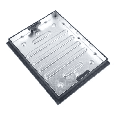 Recessed Block Pavior Manhole Cover & Frame 600 x 450 x 65mm 10T - Armstrong Cheshire