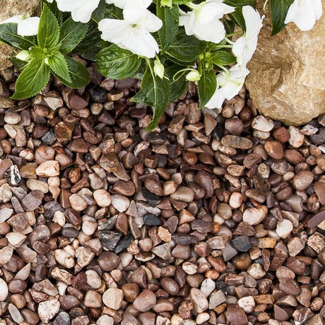 Rose Quartzite Gravel 20mm - 800kg Bulk Bag - Armstrong Cheshire