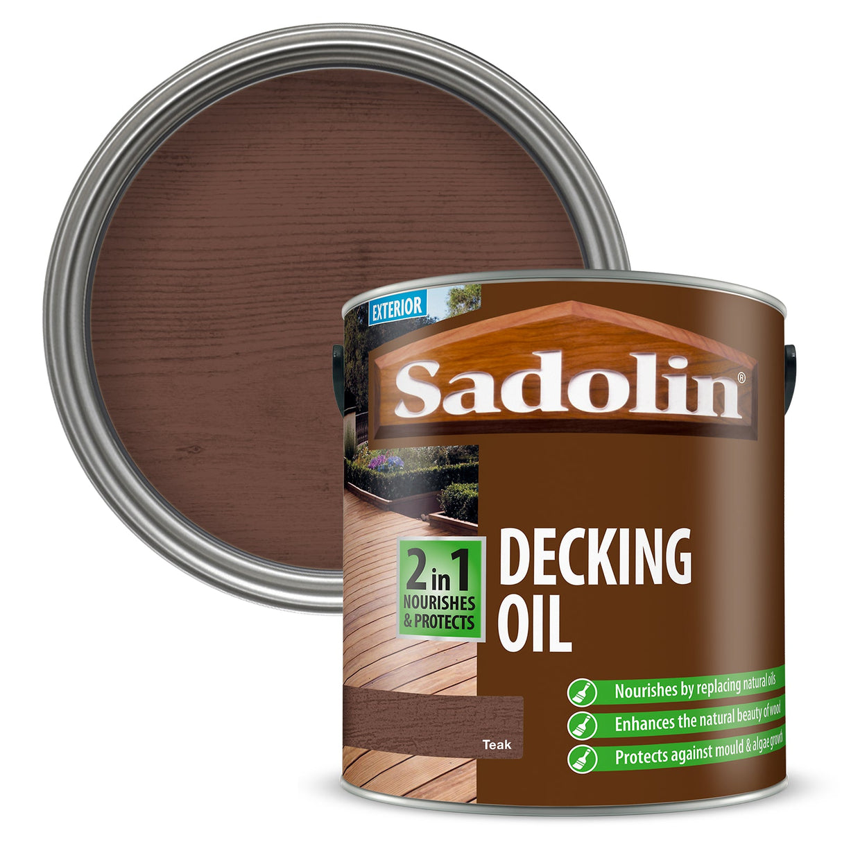 Sadolin 2 In 1 Decking Oil - 2.5 L - Armstrong Cheshire