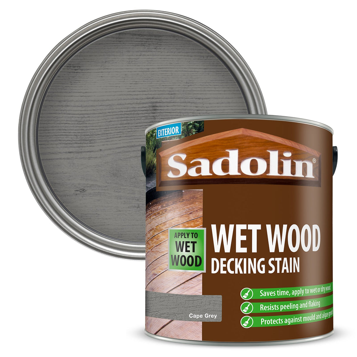 Sadolin Wet Wood Deck Stain - 2.5 L - Armstrong Cheshire