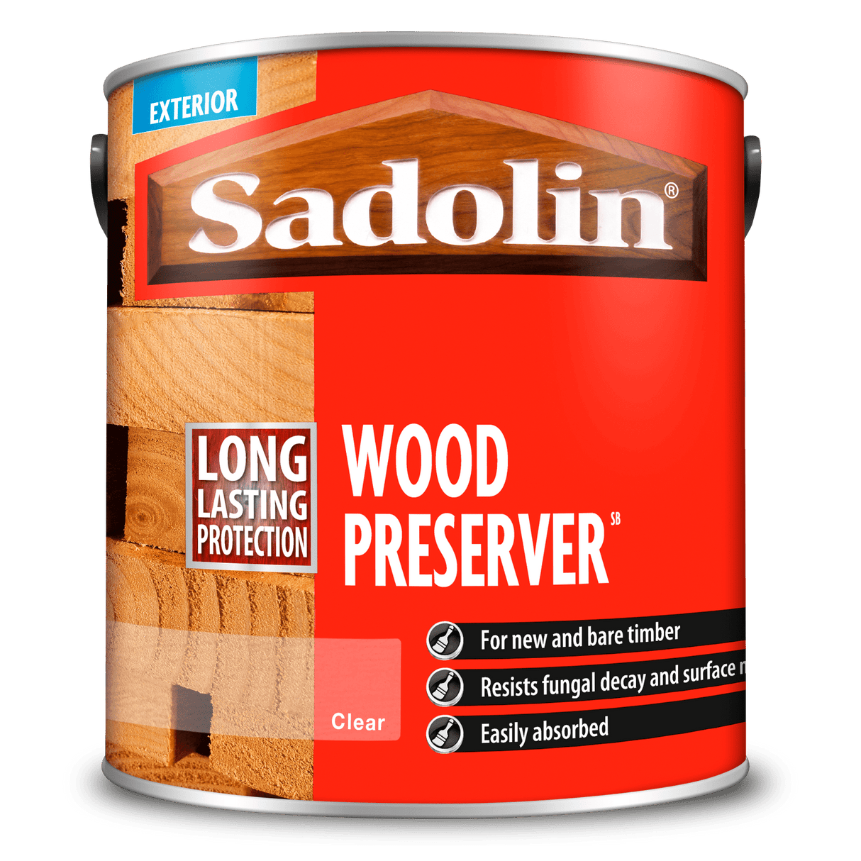 Sadolin Wood Preserver Clear - 2.5 L - Armstrong Cheshire