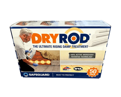 Safeguard Dryrod Damp-Proofing Rods - 50 Pack - For Rising Damp - Armstrong Cheshire