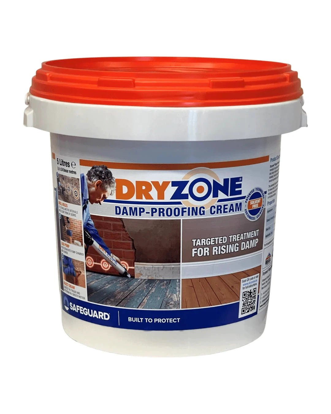 Safeguard Dryzone DPC Damp Proof Injection Cream – 5L - Armstrong Cheshire