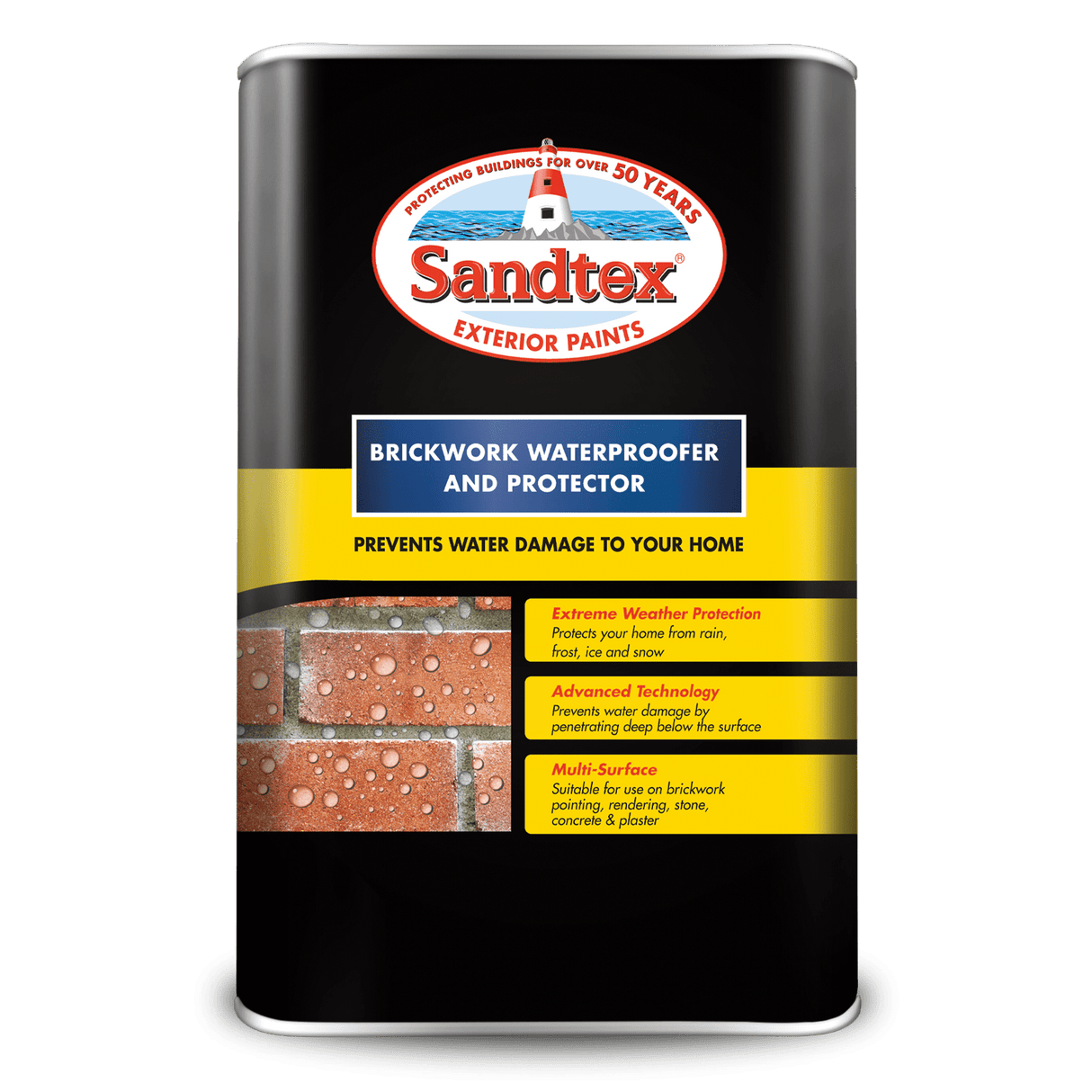 Sandtex Brick Waterproof Protector Clear - 5 L - Armstrong Cheshire