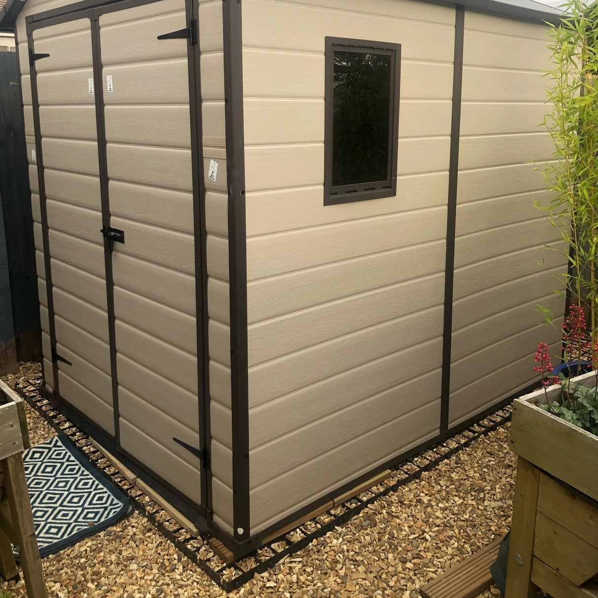 Shed Base Grid 500mm x 500mm x 40mm Recycled Plastic Shed Base Kit for Fast, Easy Foundation Installation Eco Friendly - Armstrong Cheshire